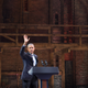 Barack Obama on the set of Hamilton in, *sigh*, 2015.